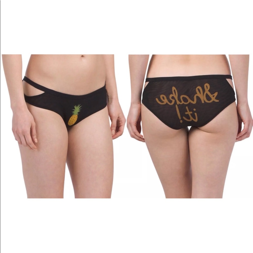 Chaser Pineapple Mesh Panties, XS